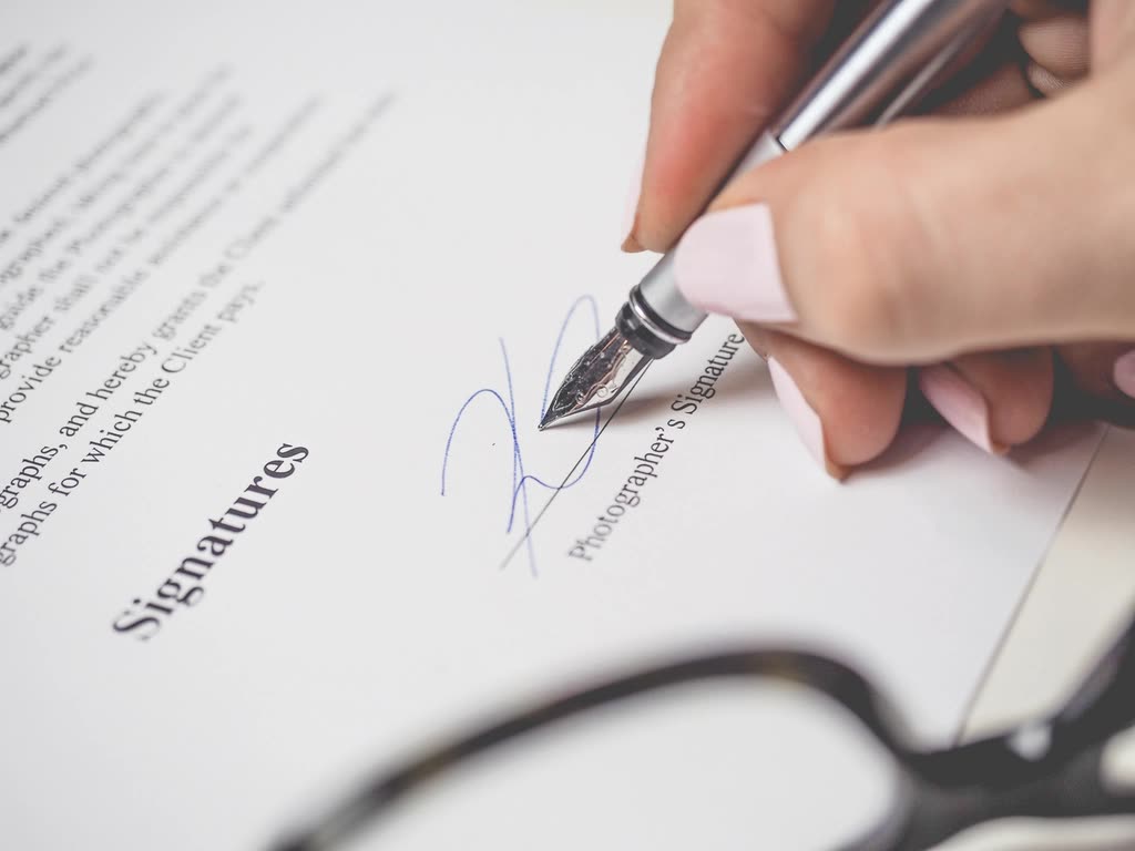 Signature d’un mandat